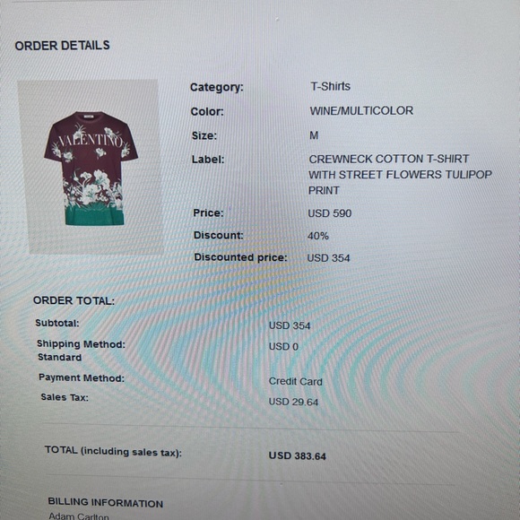 Valentino Mens Shirt Authentic - Picture 5 of 5